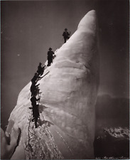 France, Mont Blanc ascent of a Serac Vintage Print, Photomechanical  picture
