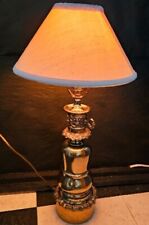 VTG Brass Table Lamp Art Deco Ornate Dimmable 25