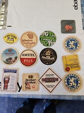 Vintage German Beer Coasters Lot Of 13 Most Double Sided picture