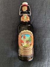 Vintage Empty Oberdorfer Weiss German Beer Bottle Wire Bail and Rubber Seal picture
