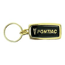 Vintage Gold & Black Pontiac Keychain By Carriers picture