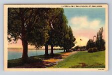 St Paul MN-Minnesota, Lake Phalen, Phalen Park, Antique Vintage Postcard picture