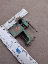Vintage USA Mercury Clamp On Bench Table Vise Anvil Stationary Small Green Vice  picture