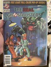 The Real Ghostbusters 1 Newsstand W/ Pinup Low Grade  picture