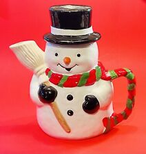 Vintage Ceramic Snowman Teapot By Celebrate The Season picture