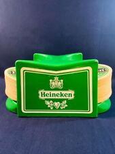 Vintage Heineken Beer Bar Top Coaster Holder with 42 Coasters - 102723 picture