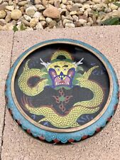 19th Century Large Antique Chinese Cloisonne Dragon Bowl *RARE* picture