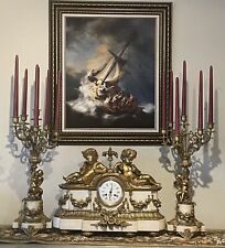 MAGNIFICENT FRENCH ANTIQUE CLOCK MASTERPIECE picture