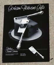 Vintage 1982 Gorham Flatware Gifts 3 Page Gatefold Brochure picture