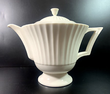 Lenox Temple Off White - 7 inch, 4-Cup Teapot, 1936-1978 picture