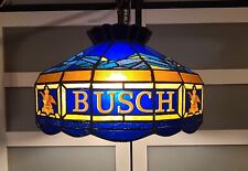 Vintage Anheuser-Busch Beer Tiffany Style Plastic Hanging Pub Bar Light  picture
