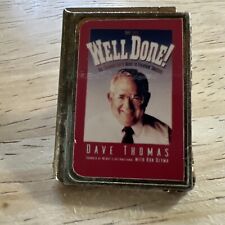 VINTAGE Wendy's Restaurant Dave's Way Book Promotional Lapel Visor Pin Flair picture