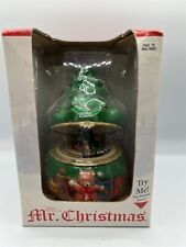 VINTAGE MR CHRISTMAS - CHRISTMAS TREE PORCELAIN MUSIC BOX  picture
