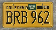 Vintage 1950s California license plate in very good condition picture