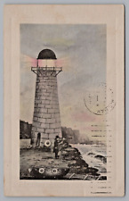 Postcard Lighthouse Posted Mankato Minnesota 1910 Artist Series A No.30 picture