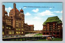 Atlantic City NJ-New Jersey, Hotels Marlborough Blenheim, Vintage Postcard picture