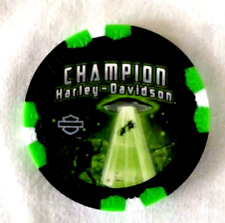 Harley Davidson Roswell New Mexico Alien UFO Poker Chip New picture