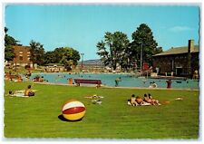 c1960's Crystal Beach Swimming Pool Vaughn Drive Madison Indiana IN Postcard picture