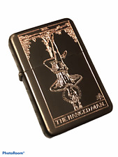THE HANGED MAN TAROT CARD LIGHTER Matte Grey w/ Gift Box FREE ENGRAVING picture