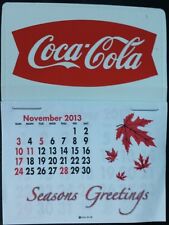 NEW 2014 Red fishtail  Coke dash calendar picture