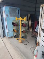 Vintage GE Groove Back Traffic Light 2 Way Cluster With Brick Lenses Project  picture