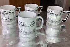 Set Of 1 + 3 Chadwick-Miller, Inc. 1984 Item No. 96197 Musical Notes Coffee Cup picture