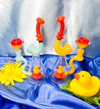 Cute Little Ducky Glass Water Pipe Hookah Glass Pipe Bong Rig picture