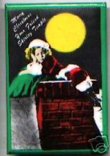 SHIRLEY Temple SANTA Claus CHRISTMAS pocket MIRROR picture