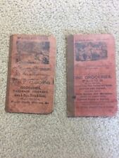 LOT (2) Vintage Account Books 1880'S   Groceries- Dry goods - Real Nice -84C picture