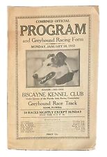 1932 Miami Florida Biscayne Kennel Club Dog Track Program picture