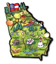 Georgia The Peachtree State Artwood Jumbo Fridge Magnet picture