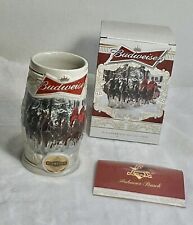 2014 Budweiser Holiday Stein Holiday Lane Featuring Clydesdales NIB picture