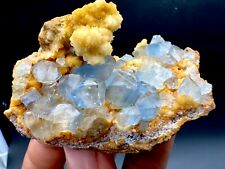 540 Carat Rare Blue CELESTINE Crystals Bunch With Calcite @ mineral Specimens picture