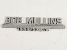 Bob Mullins Richlands VA Virginia Metal Car Dealer Emblem Badge picture