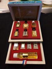 c.1950's Parfums De France 2 Tier Box With 11 Bottles. Used picture