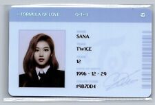 TWICE- SANA FORMULA OF LOVE OFFICIAL ALBUM BLUE ID PHOTOCARD (US SELLER) picture