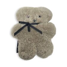 Flat Out Australia Bear Baby Brown Sheepskin Soft Plush Lovey Toy Soft Flatout picture