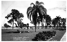 Florida RPPC Postcard N757 The Lake Front Harder Hall in Sebring, Florida picture