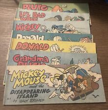 WHEATIES CEREAL PREMIUM MINI PROMO SET A MICKEY MOUSE 1 2 3 4 5 6 8 MISSING A-7 picture