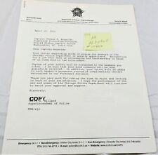 Senator Thomas A. Daschle US Capitol And Chicago Police Letters Misspell 2003 FS picture
