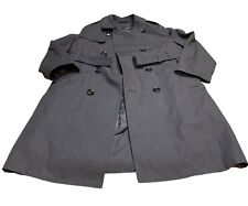 Defense Logistic Agency Garrison Collection Black Trench Coat Mens Size 34XS (E) picture