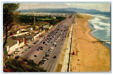 c1960s Bird's Eye View Of Ocean Beach San Francisco California CA Waves Postcard picture