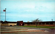 Ground View Memorial Hospital Building US Flag Seminole Texas TX Postcard Unused picture