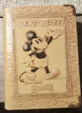 Vintage 1930’s Mickey Mouse Zell Book Bank Walt Disney. picture
