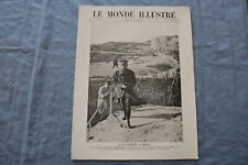 1919 OCT 19 LE MONDE ILLUSTRE MAGAZINE-LE ROI D'ESPAGNE A VERDUN -FRENCH-NP 8439 picture