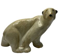 Daga Design Handmade Handcrafted Polar Bear Animal Ceramic Figurine MCM Vintage picture