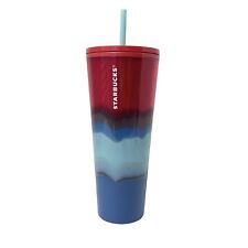 2021 Starbucks Color Wave Trio Red To Blue Tumbler Cold Cup Venti 24 oz picture