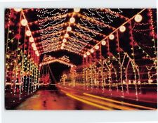 Postcard Christmas Light Display The Way Of Salvation Carthage Missouri USA picture