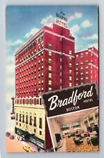 Boston, MA-Massachusetts, Bradford Hotel Advertising Antique, Vintage Postcard picture