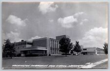 Washington IL~Washington Community High School~Art Deco Entrance~1953 RPPC picture
